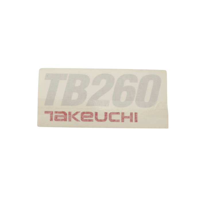 Takeuchi Decal For The Takeuchi TB260 0008503022