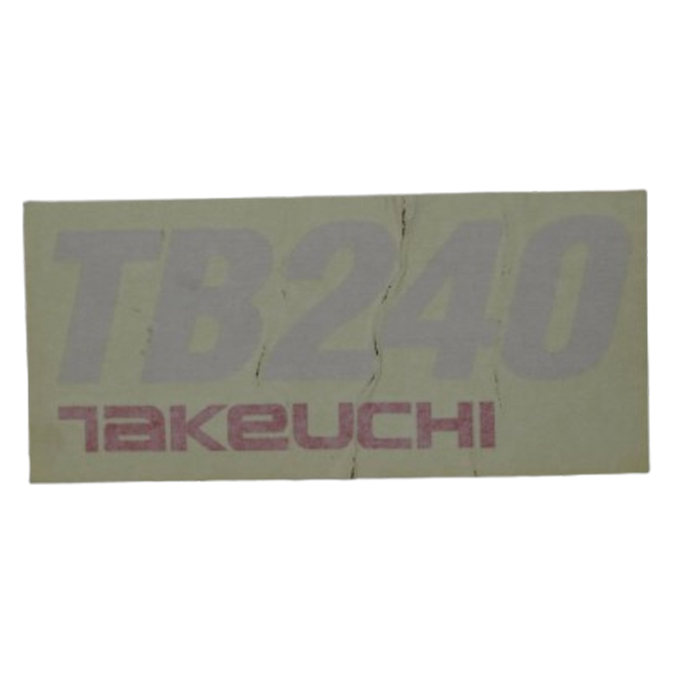 Takeuchi TB240 Takeuchi Decal 0379300011