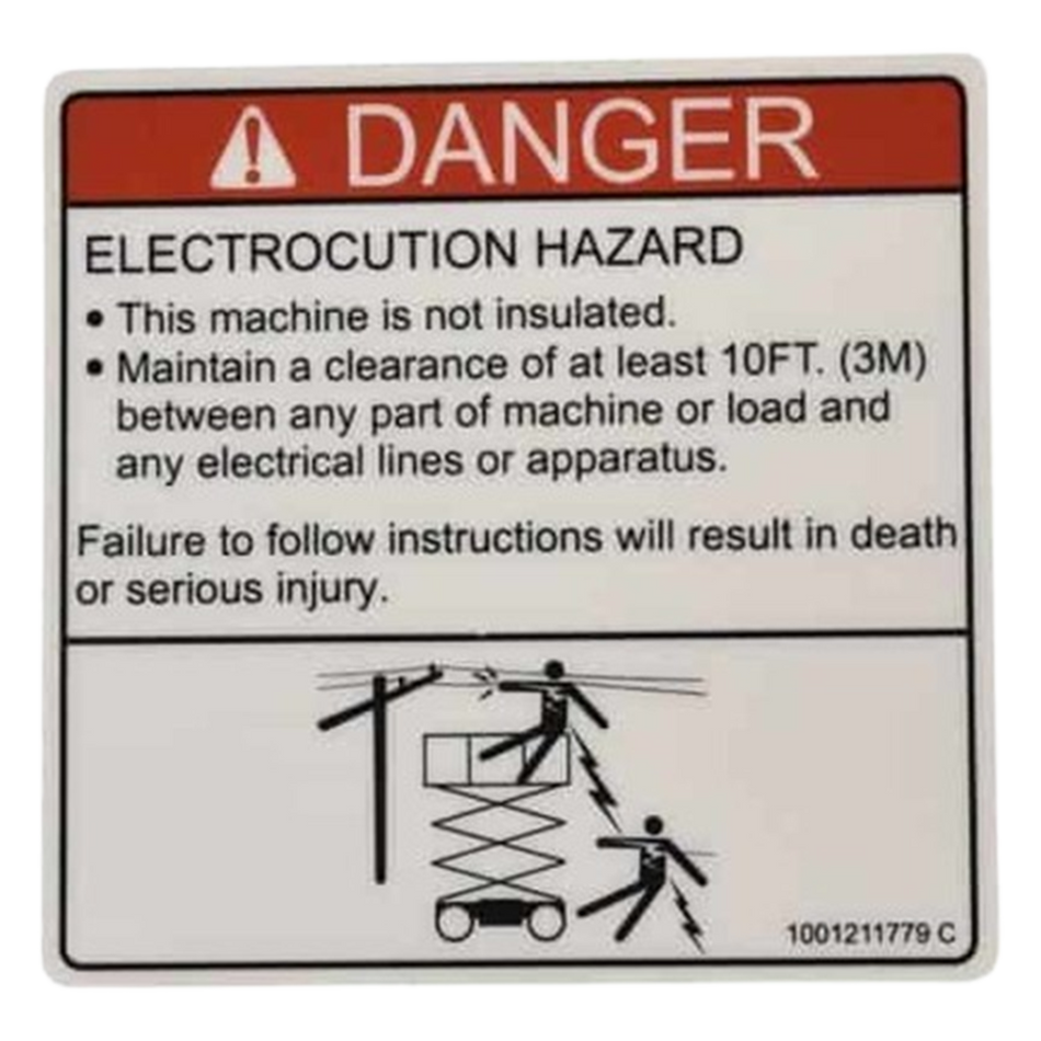 JLG Decal - Electrocution 1001211779