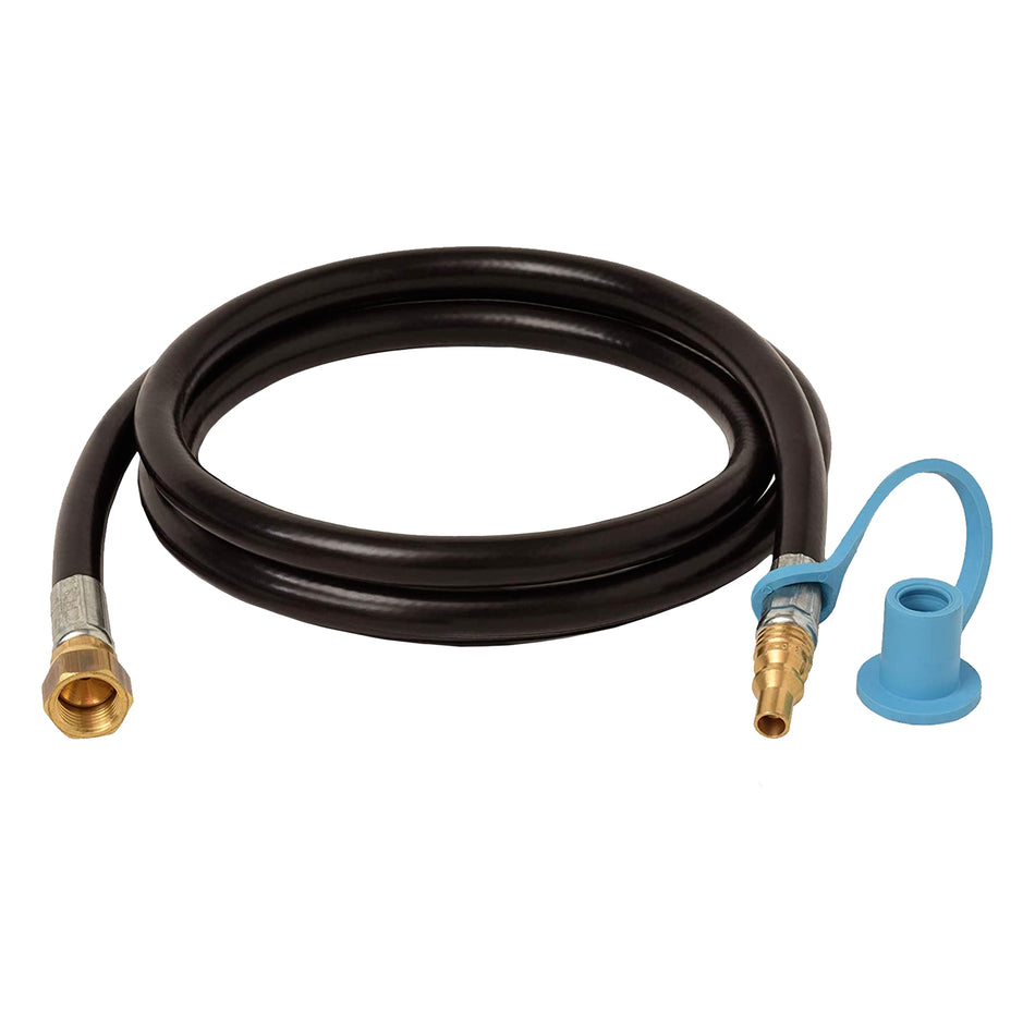Flame King RV, Van, Trailer Low Pressure Quick Connect 48 Inch, 3/8 Inch ID Female SAE Gas Flare Fitting