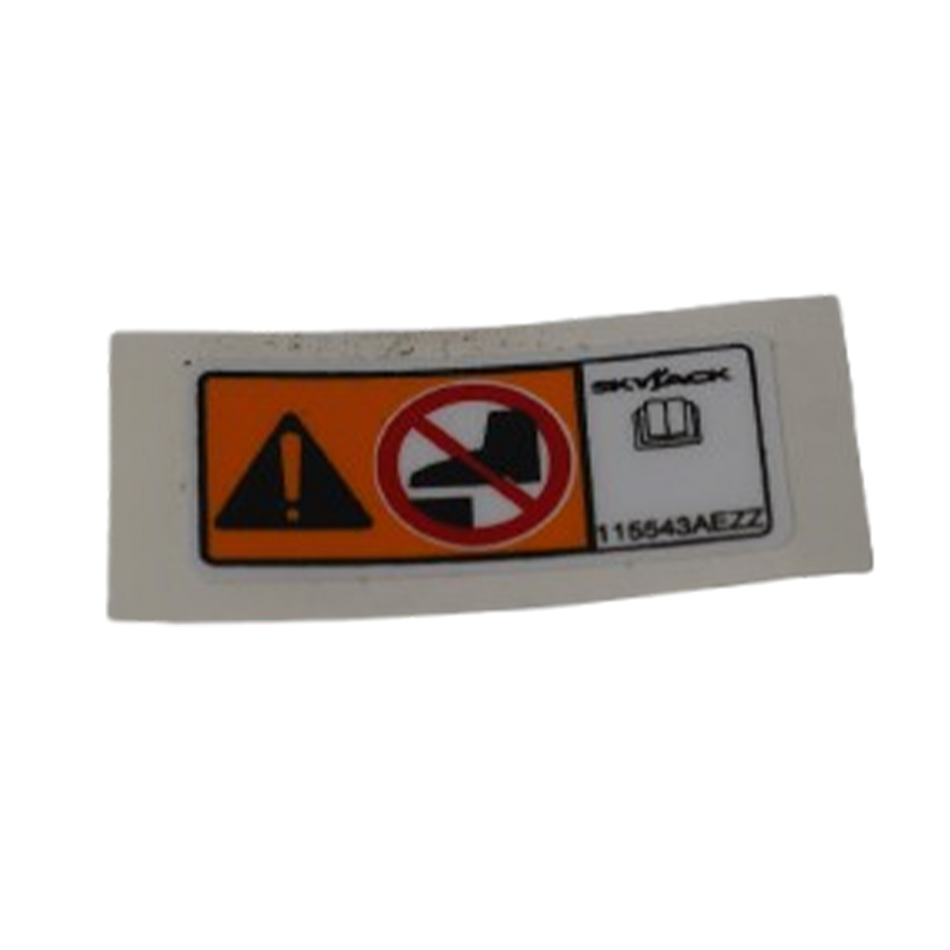 Skyjack Warning Label VL, No Step 115543