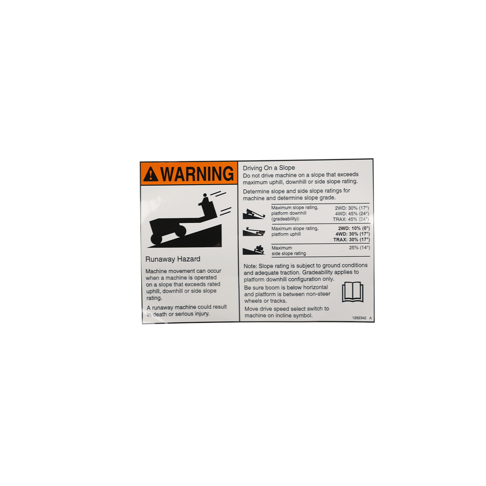 Genie Slope Rating Decal S60 1262342GT