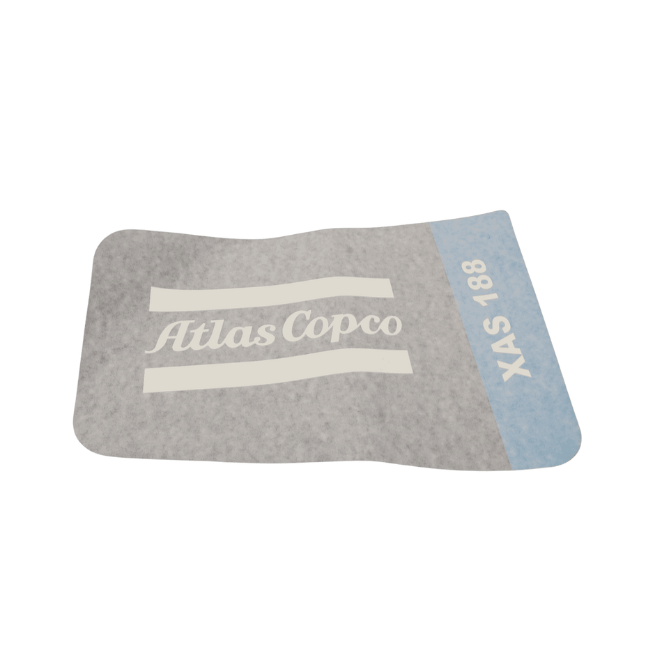 Atlas Copco Model XAS 188 Curbside Label 1310222751