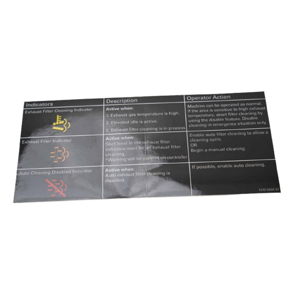 Atlas Copco Label:Dpf Symbols 1310600437