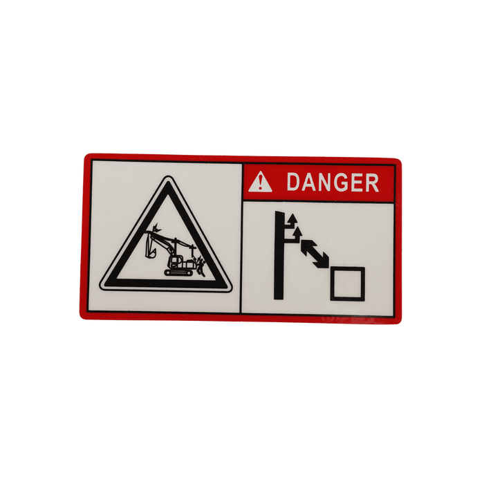 Sany Warning Board, High Pressure Avoidance 13340247
