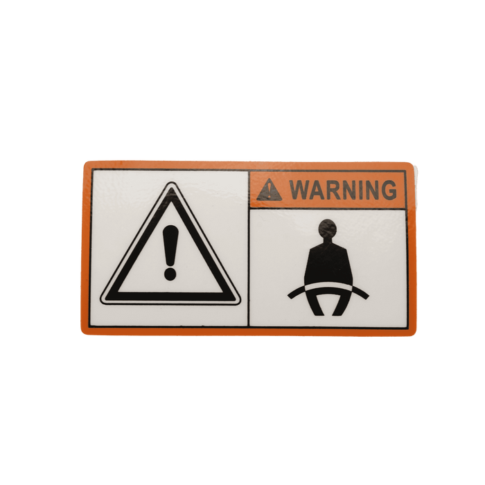 Sany Seat Safety Caution Decal 13351088