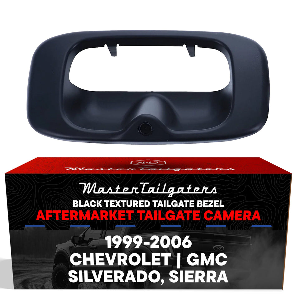 Aftermarket Chevrolet Silverado/GMC Sierra (1999-2006) Black Replacement Tailgate Bezel with Backup Camera