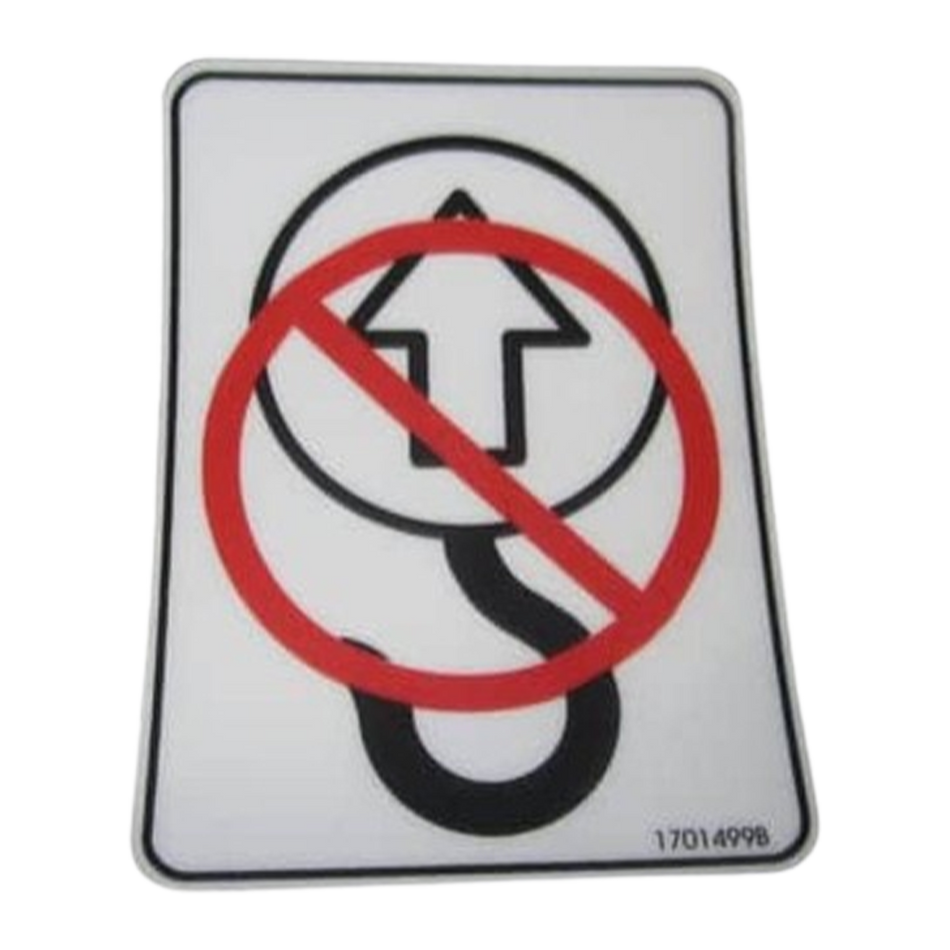JLG Decal - No Tie Down/Lift 1701499