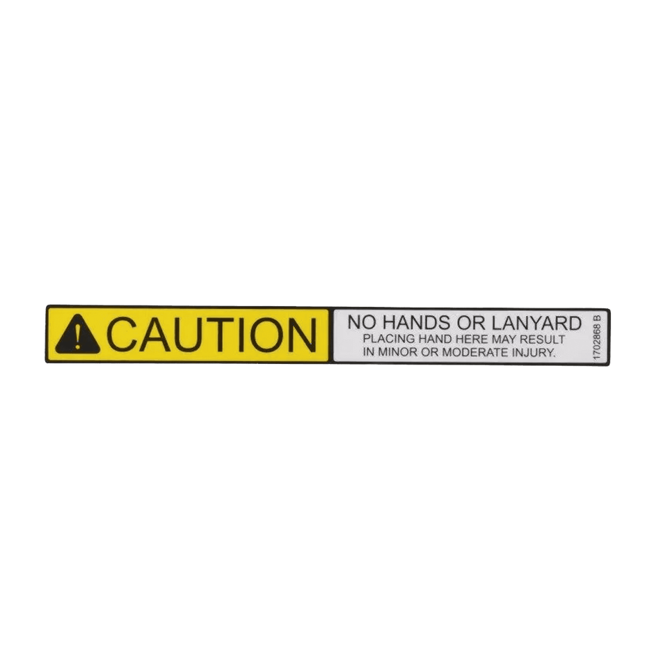 JLG No Hands Decal 1702868