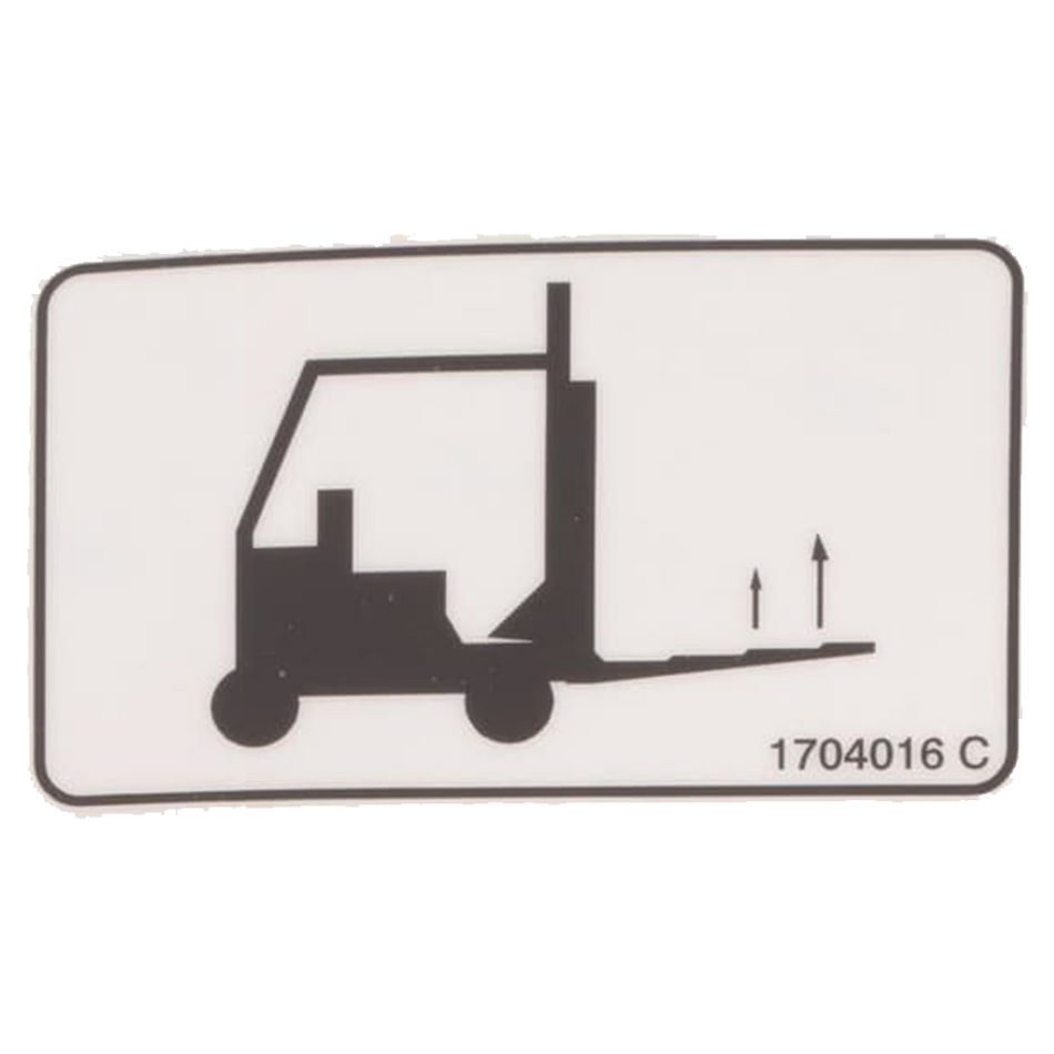 JLG Decal - Forklift Location 1704016