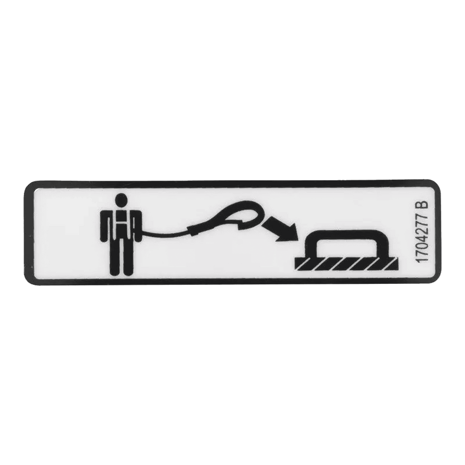 JLG Lanyard Attach Decal 1704277