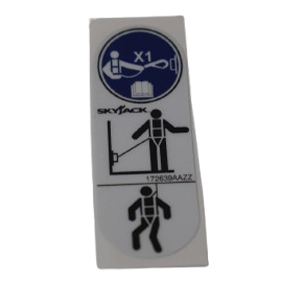 Skyjack Label - Vl - Harness Anchorage 172639