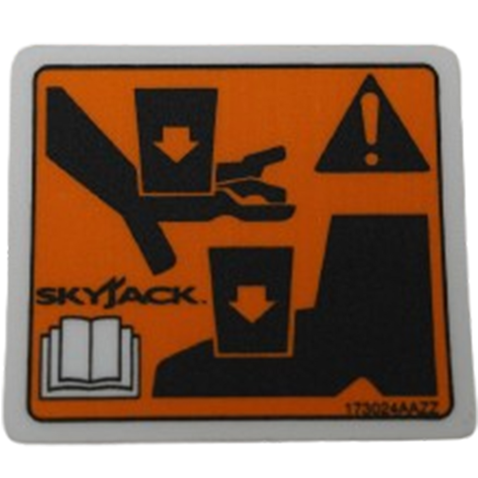 Skyjack Vl,Warning Hand/Foot Pi Label 173024