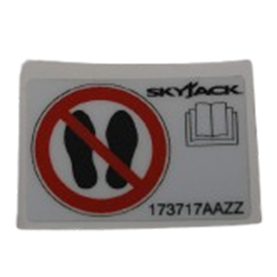 Skyjack Do Not Walk Or Stand Label 173717