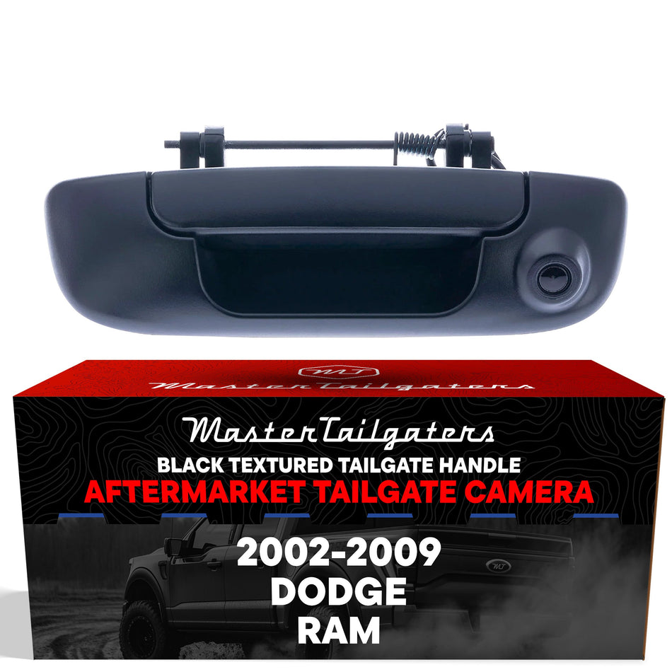 Aftermarket Dodge Ram (2002-2009) Black Replacement Tailgate Handle with Backup Camera