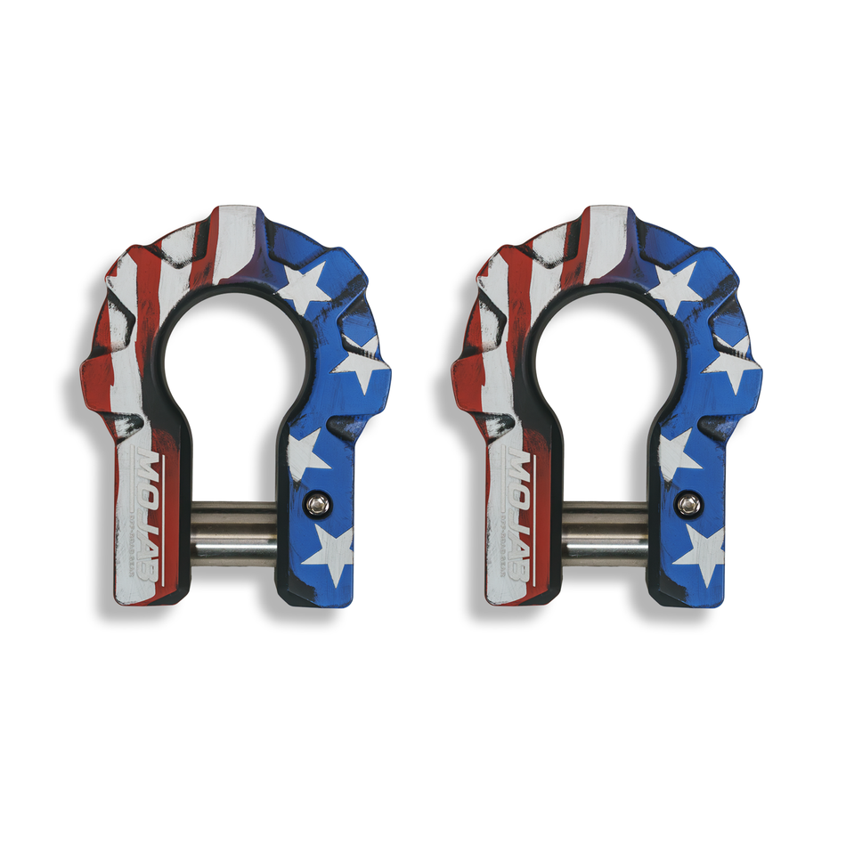 MOJAB 3/4'' Extreme duty Aluminum D-Shackle set (9T)-Ceramic coated