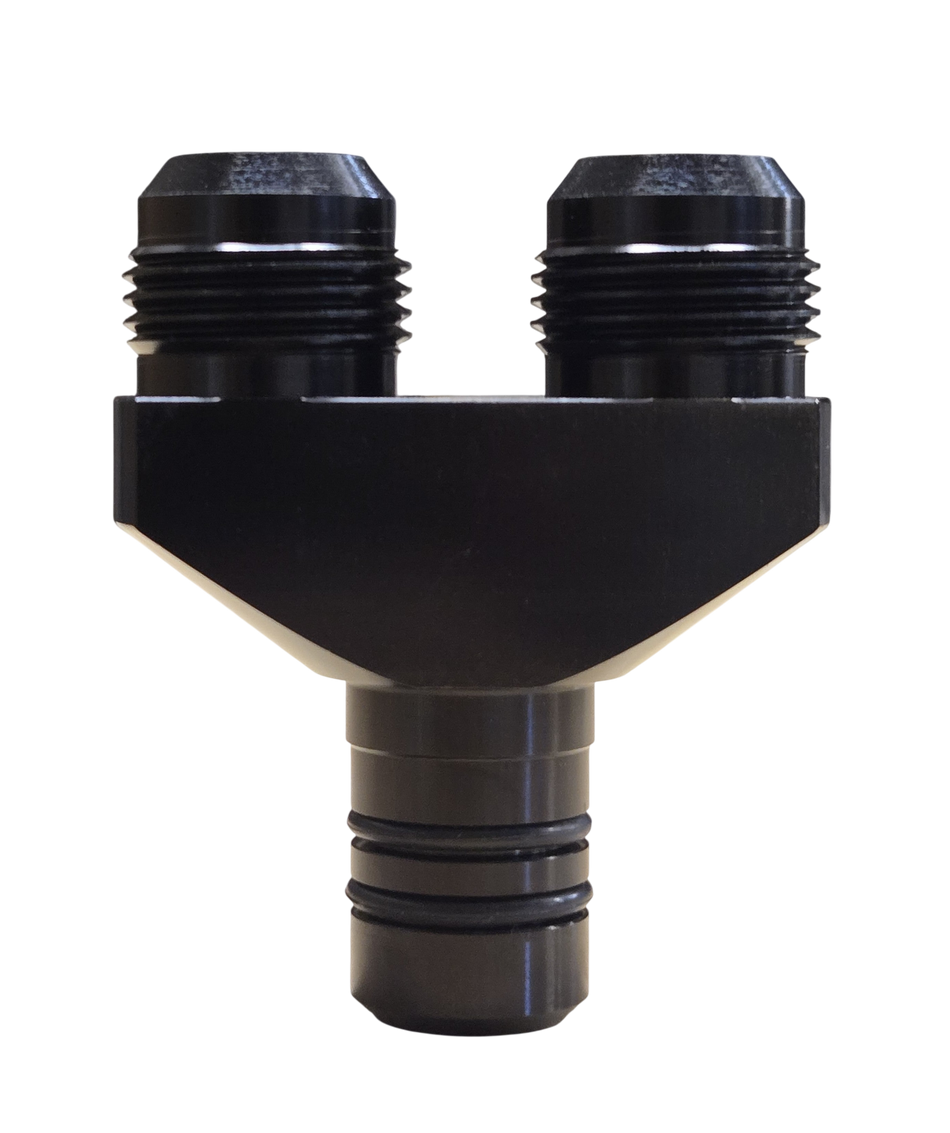 KB Diesel Twin Compound -12AN Turbo Oil Drain Line Adapter For 89-22 5.9L 6.7L Cummins