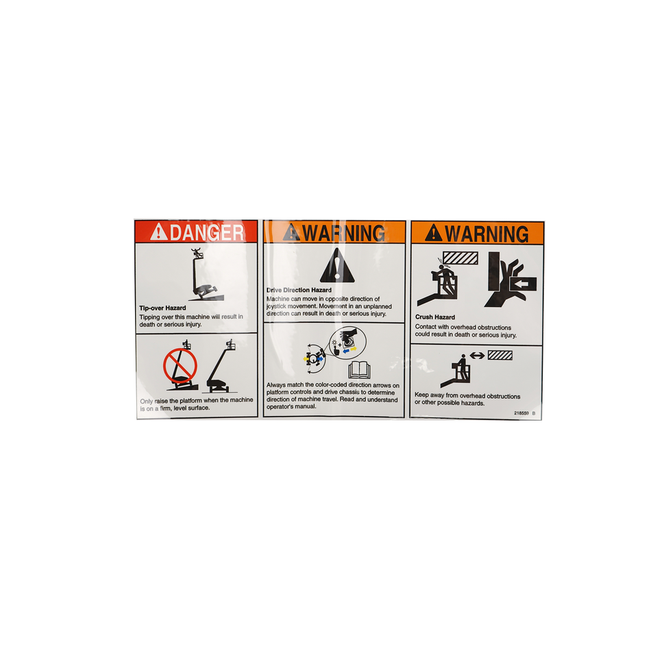 Genie Danger/Warning Combo Decal 218559GT