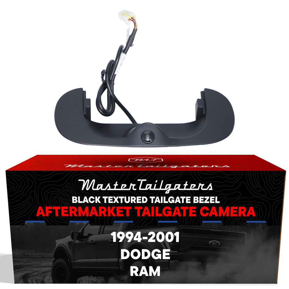 Aftermarket Dodge Ram (1994-2001) Black Replacement Tailgate Bezel with Backup Camera