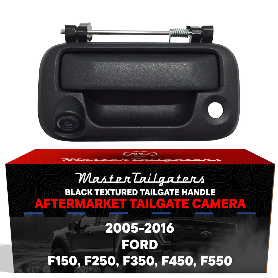 Aftermarket Ford F150 F250 F350 F450 F550 (2005-2016) Black Replacement Tailgate Handle with Backup Camera