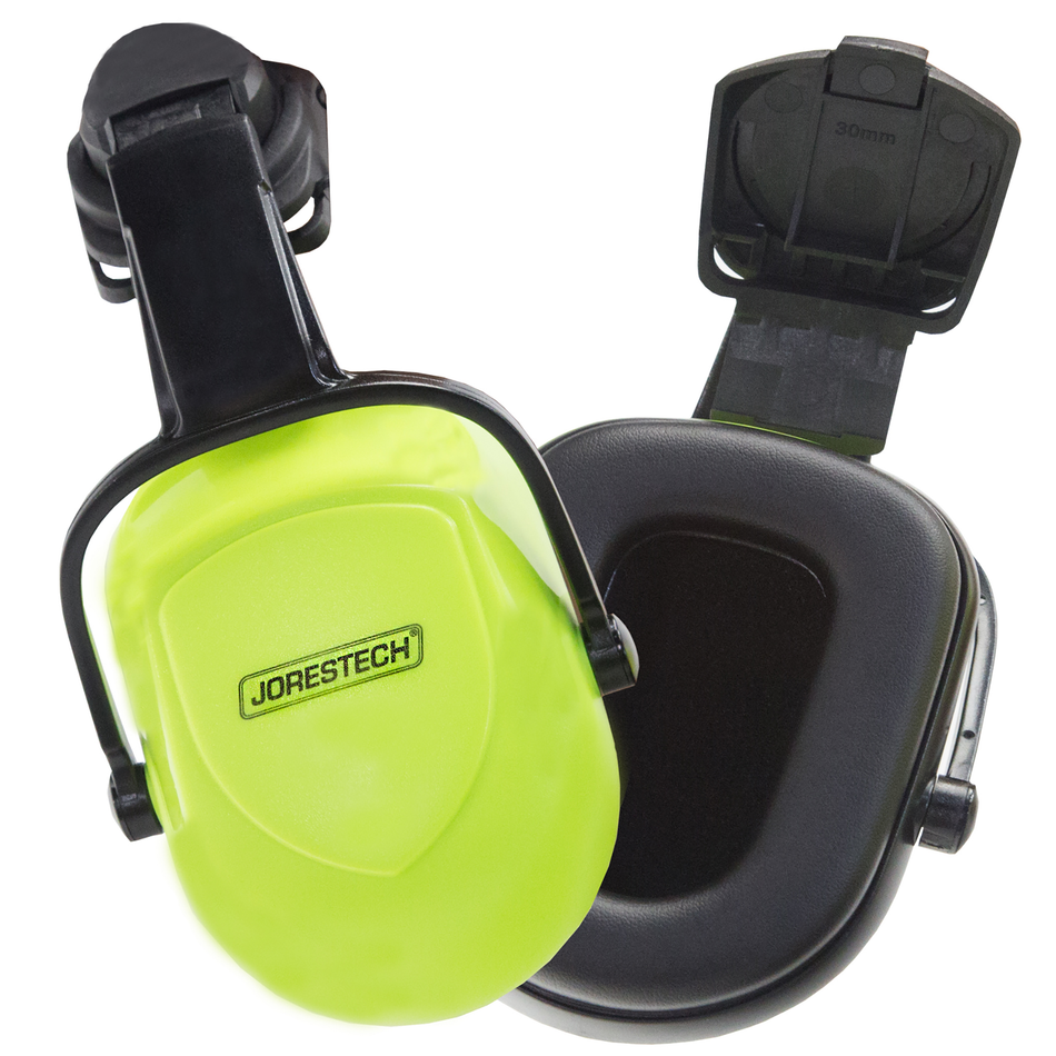 Jorestech 23dB NRR Noise Cancelling Hearing Protection Earmuffs for Slotted Hard Hats