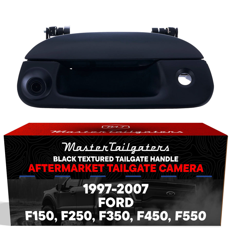 Aftermarket Ford F150 F250 F350 F450 F550 (1997-2007) Black Replacement Tailgate Handle with Backup Camera
