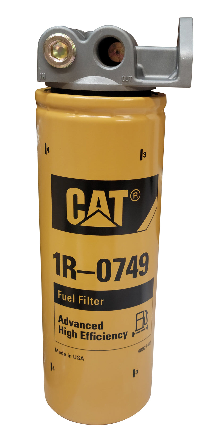 KB Diesel | Diesel Fuel Filter Remote Mount Base 1"-14 with CAT 1R-0749