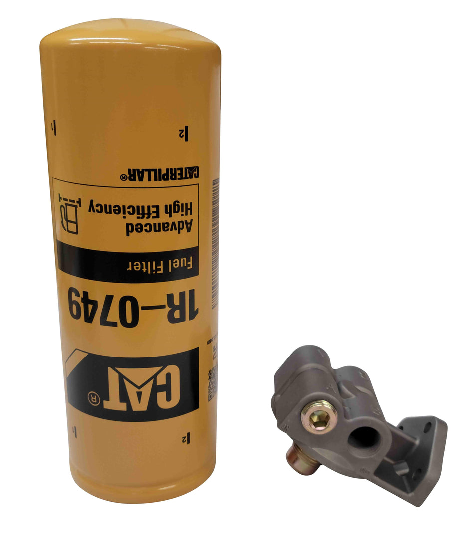 KB Diesel | Diesel Fuel Filter Remote Mount Base 1"-14 with CAT 1R-0749