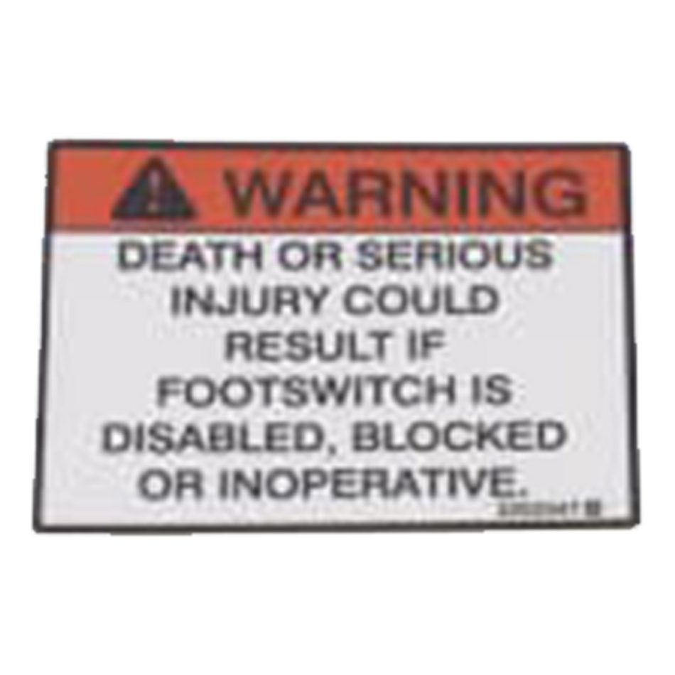JLG Billboard Nameplate 3252347