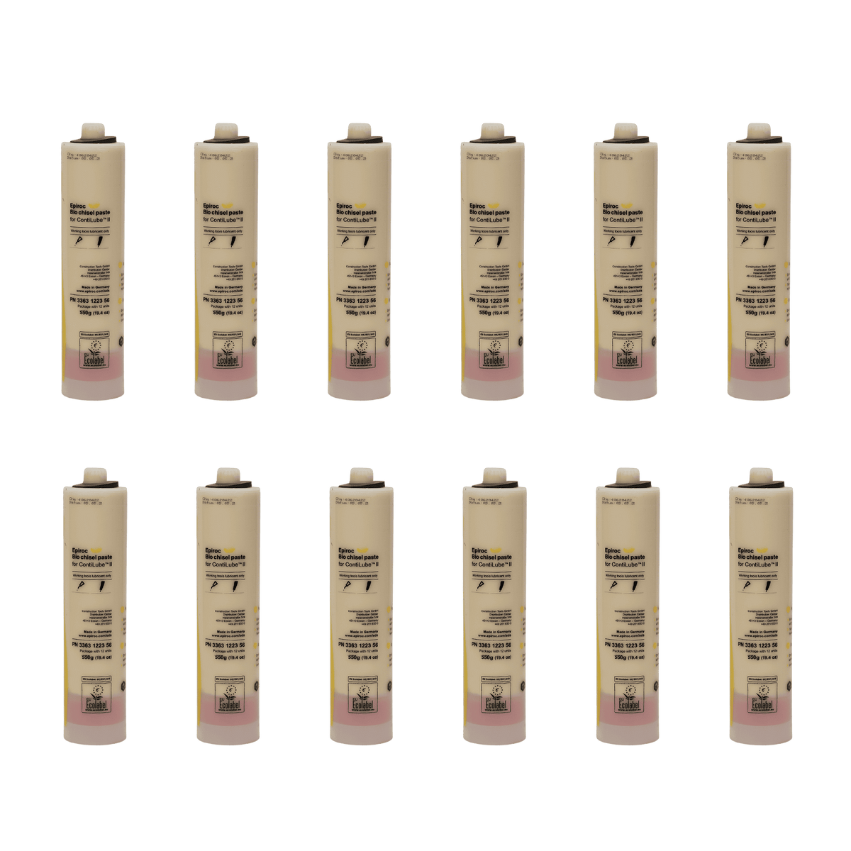 Epiroc Bio Chisel Paste (12 Pack) 3363122356 | Epiroc Parts 