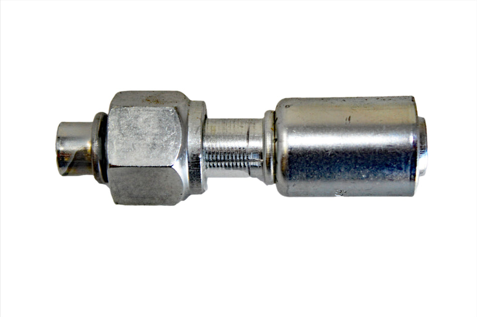 Reduced Beadlock AC Fitting Steel #10 Fem STR Step to #12 Hose 35-R1307-STL