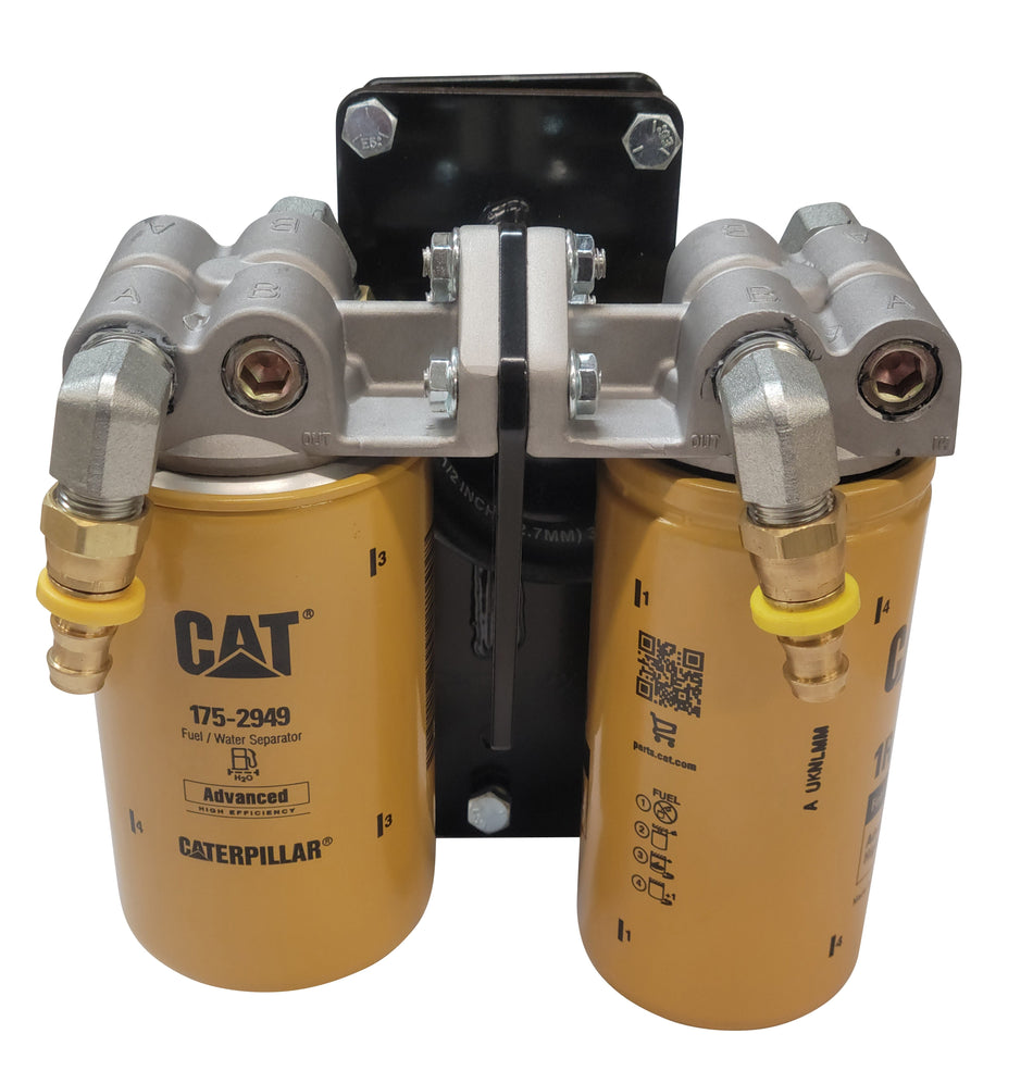 KB Diesel | Dual Diesel CAT Fuel Filter Remote Mount Filter System