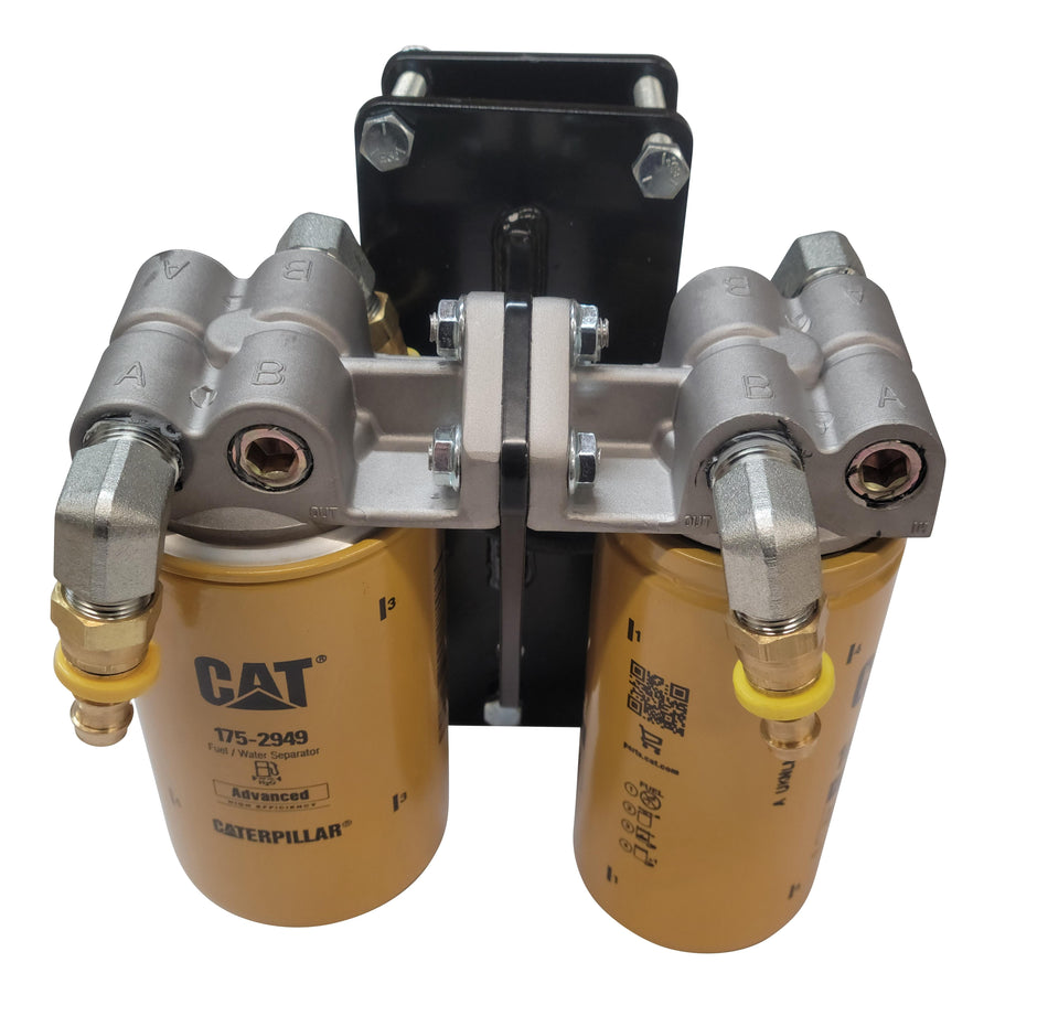 KB Diesel | Dual Diesel CAT Fuel Filter Remote Mount Filter System