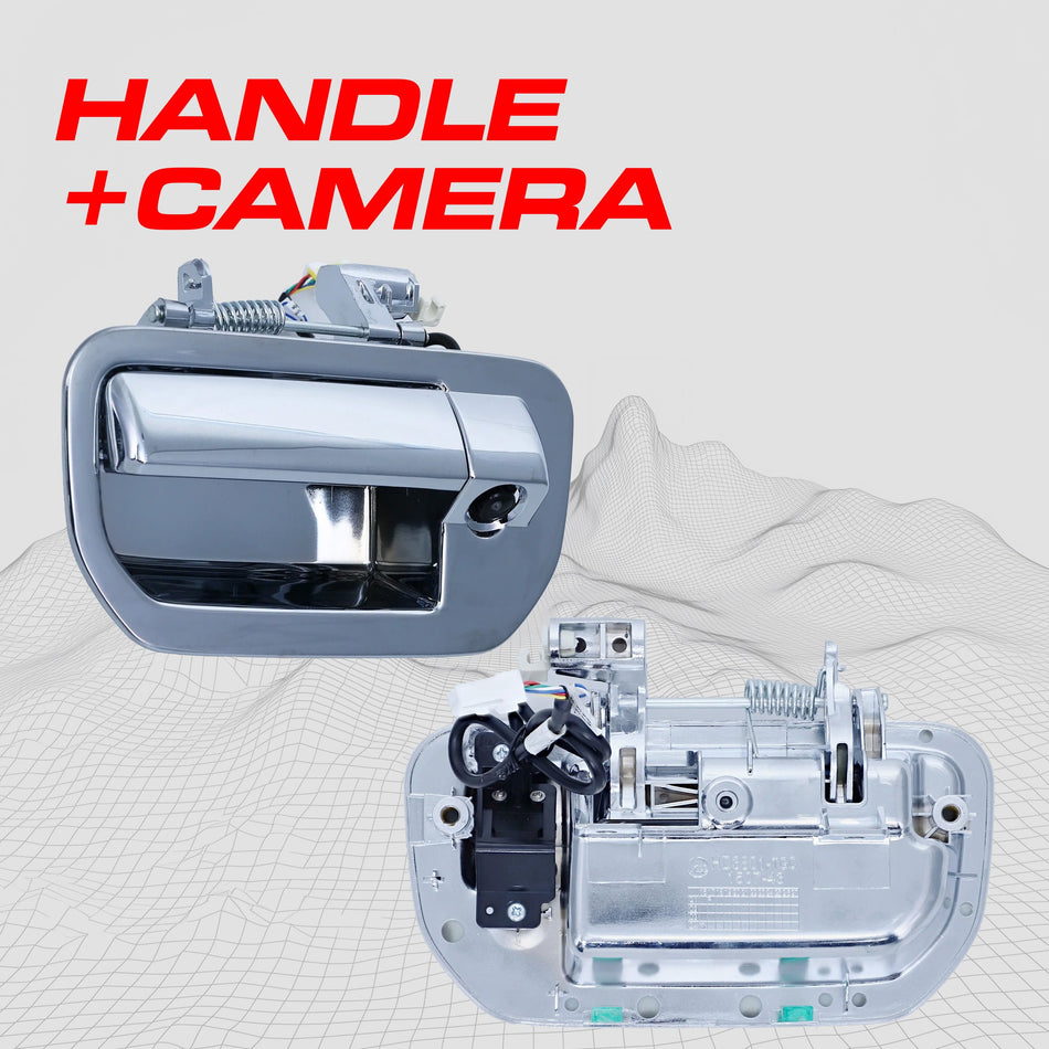 Aftermarket Honda Ridgeline (2006-2014) Chrome Replacement Tailgate Handle with Backup Camera