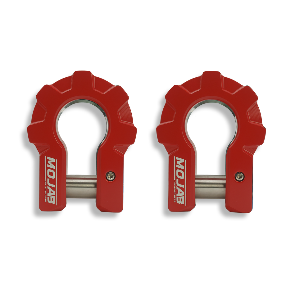 MOJAB 3/4'' Extreme duty Aluminum D-Shackle set (9T)-Ceramic coated