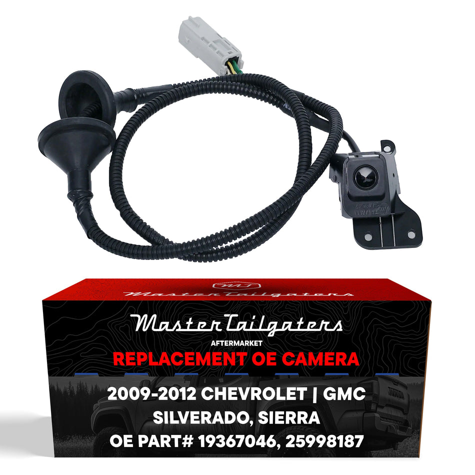 Aftermarket Chevrolet Silverado / GMC Sierra (2009-2012) OEM Replacement Backup Camera OE Part # 25998187, 19367046