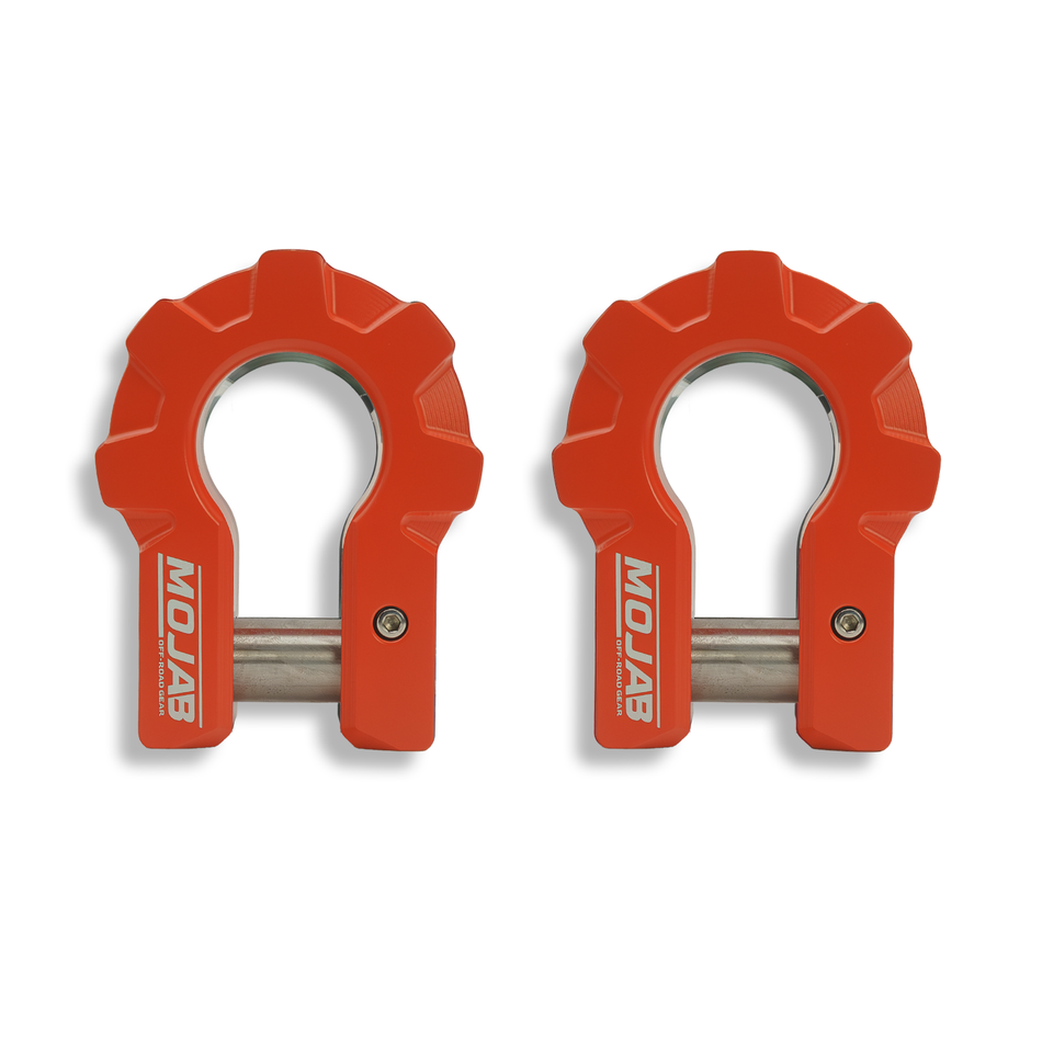 MOJAB 3/4'' Extreme duty Aluminum D-Shackle set (9T)-Ceramic coated