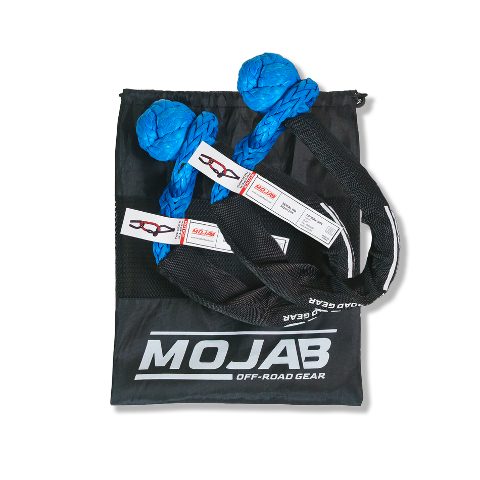MOJAB Soft Shackle 1/2'' x 24” with sleeve and bag (Set of 2 Shackles)