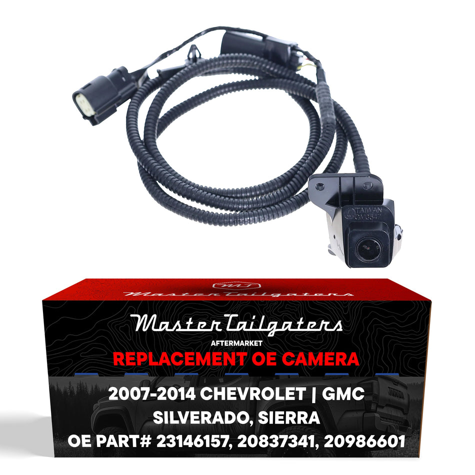 Aftermarket Chevrolet Silverado / GMC Sierra (2007-2014) OEM Replacement Backup Camera OE Part # 20837341, 20986601, 23146157