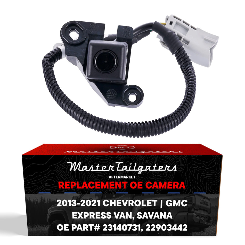 Aftermarket Chevrolet Express Van / GMC Savana (2013-2021) OEM Replacement Backup Camera OE Part # 22903442, 23140731