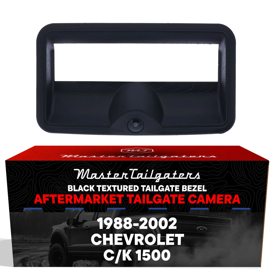Aftermarket Chevrolet C/K 1500 (1988-2002) Black Replacement Tailgate Bezel with Backup Camera