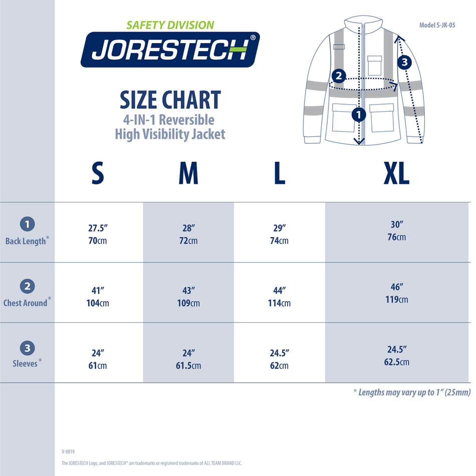 Jorestech 4 in 1 Hi-Vis Reversible Safety Jacket with Removable Sleeves - PinkFit Collection