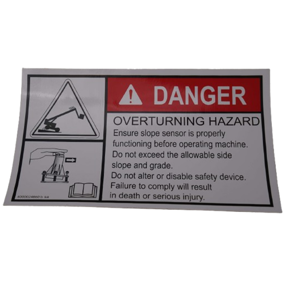 Haulotte Decal - Troubleshooting 4000024860