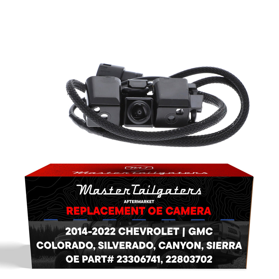 Aftermarket Chevrolet Silverado (2014-2015), Colorado (2017-2021) / GMC Sierra (2014-2016), Canyon (2015-2022) OEM Replacement Backup Camera OE Part # 23306741, 22803702