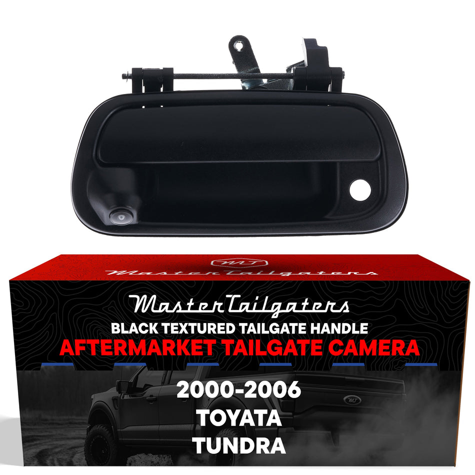 Aftermarket Toyota Tundra (2000-2006) Textured Black Replacement Tailgate Handle with Backup Camera