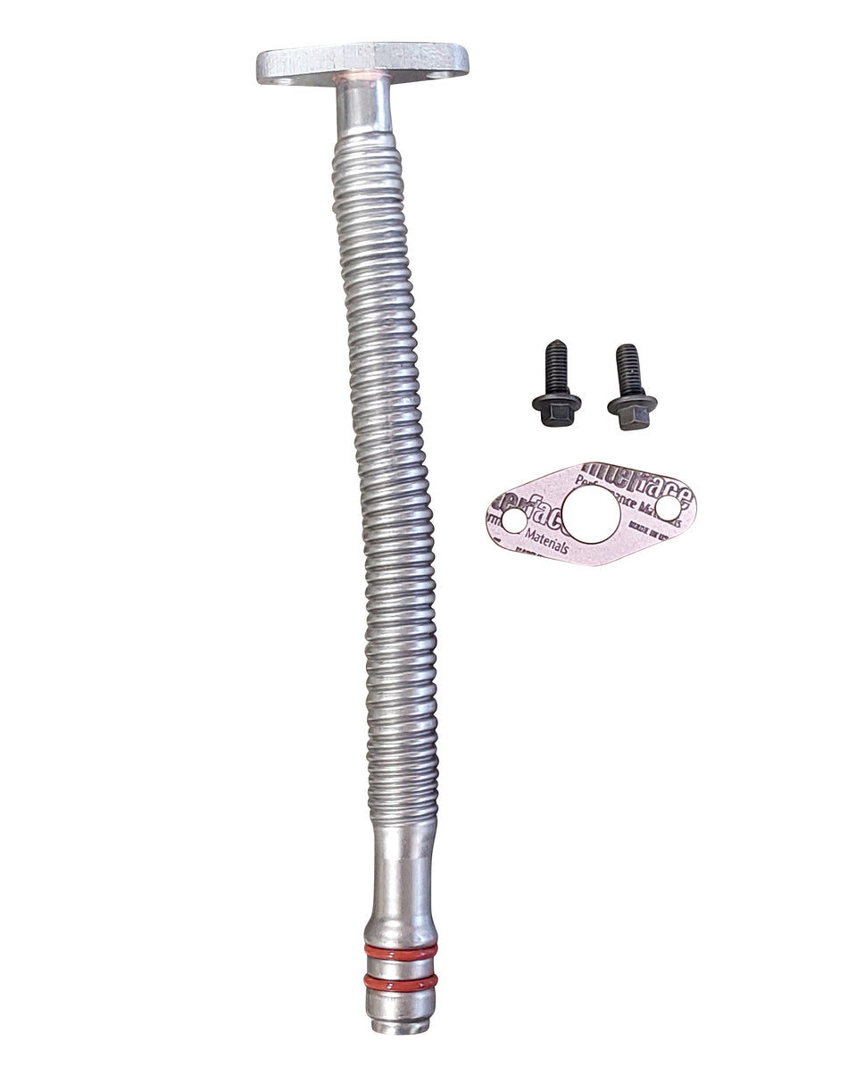 KB Diesel Turbo Oil Drain Line For 2004-2007 5.9L Dodge Cummins