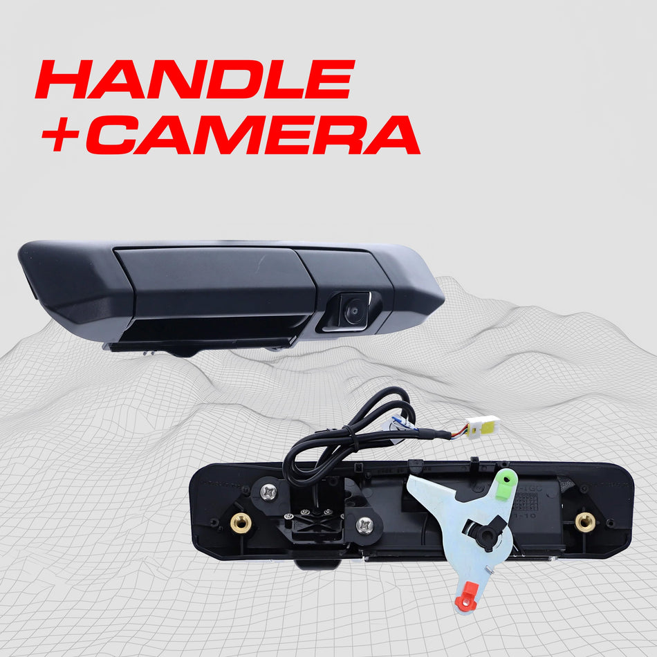 Aftermarket Toyota Tacoma (2005-2015) Black Replacement Tailgate Handle with Backup Camera
