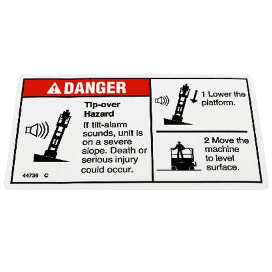 Genie Danger Decal Tip 44736GT