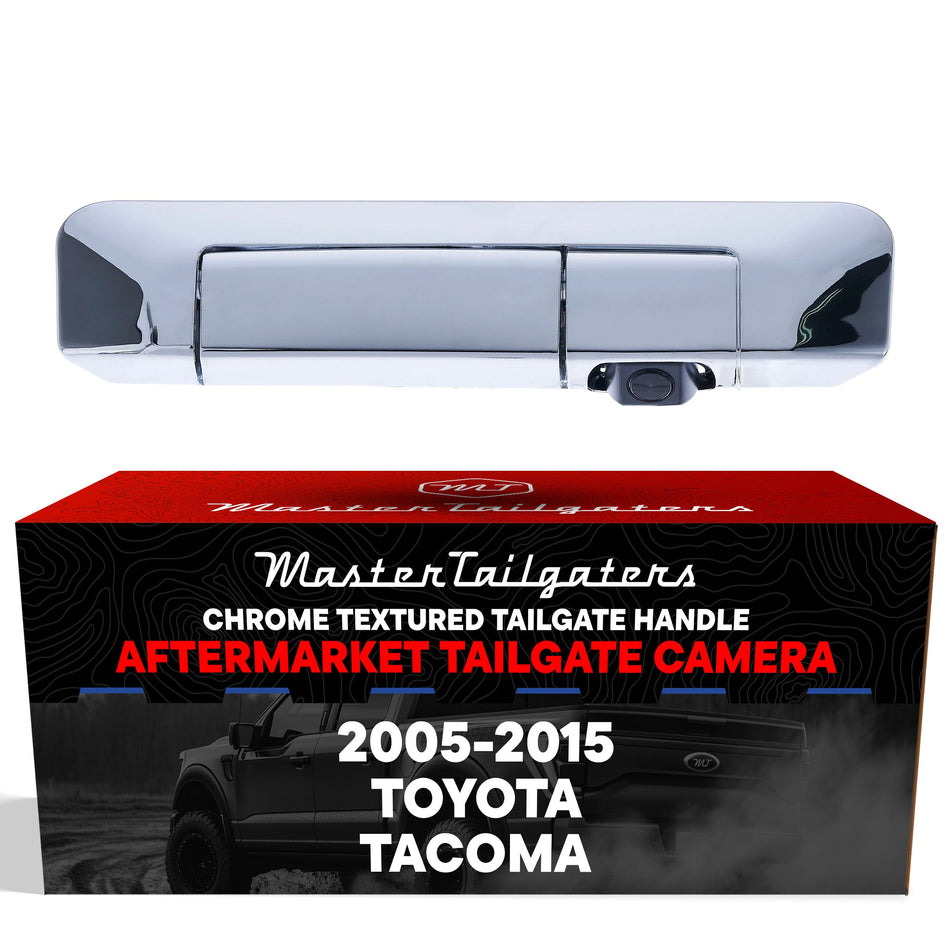 Aftermarket Toyota Tacoma (2005-2015) Chrome Replacement Tailgate Handle with Backup Camera