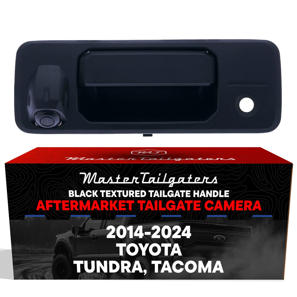 Aftermarket Toyota Tundra (2014-2024), Tacoma (2016-2024) Black Replacement Tailgate Handle with Backup Camera